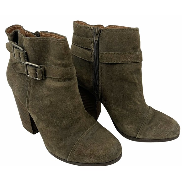 Lucky Brand Shoes - Lucky Brand LK Laureen Chunky Heel Booties 9.5